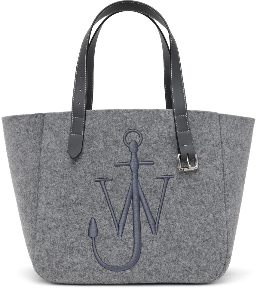 JW Anderson Gray Logo Belt Tote