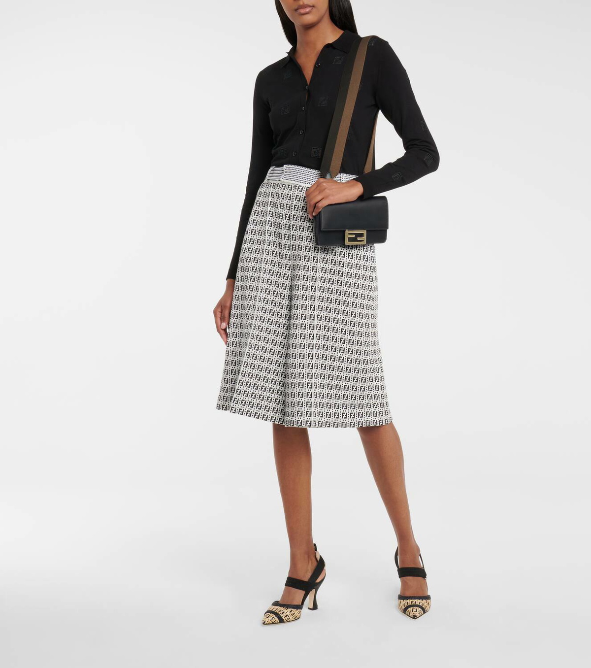 Fendi FF cotton cardigan