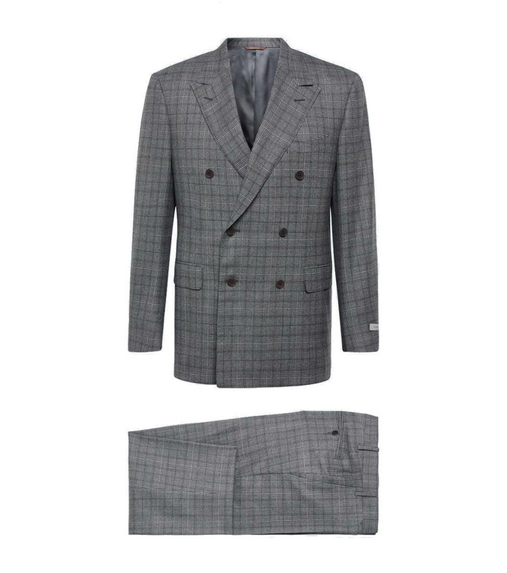 Photo: Canali Prince of Wales checked wool suit