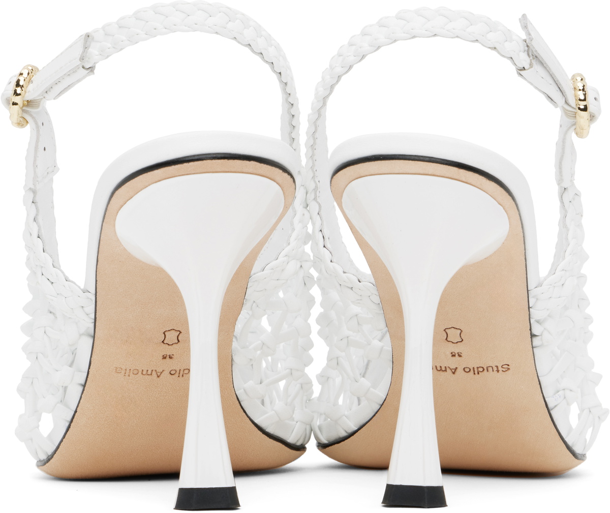 Studio Amelia White Nexus 90 Heels