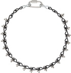 Apartment 1007 SSENSE Exclusive Silver & Black #14 Necklace