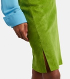 Stouls Gin suede midi skirt