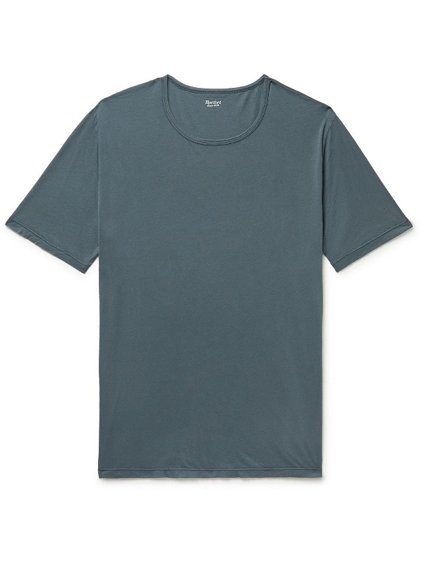 Photo: Hartford - Slim-Fit Cotton-Jersey T-Shirt - Gray