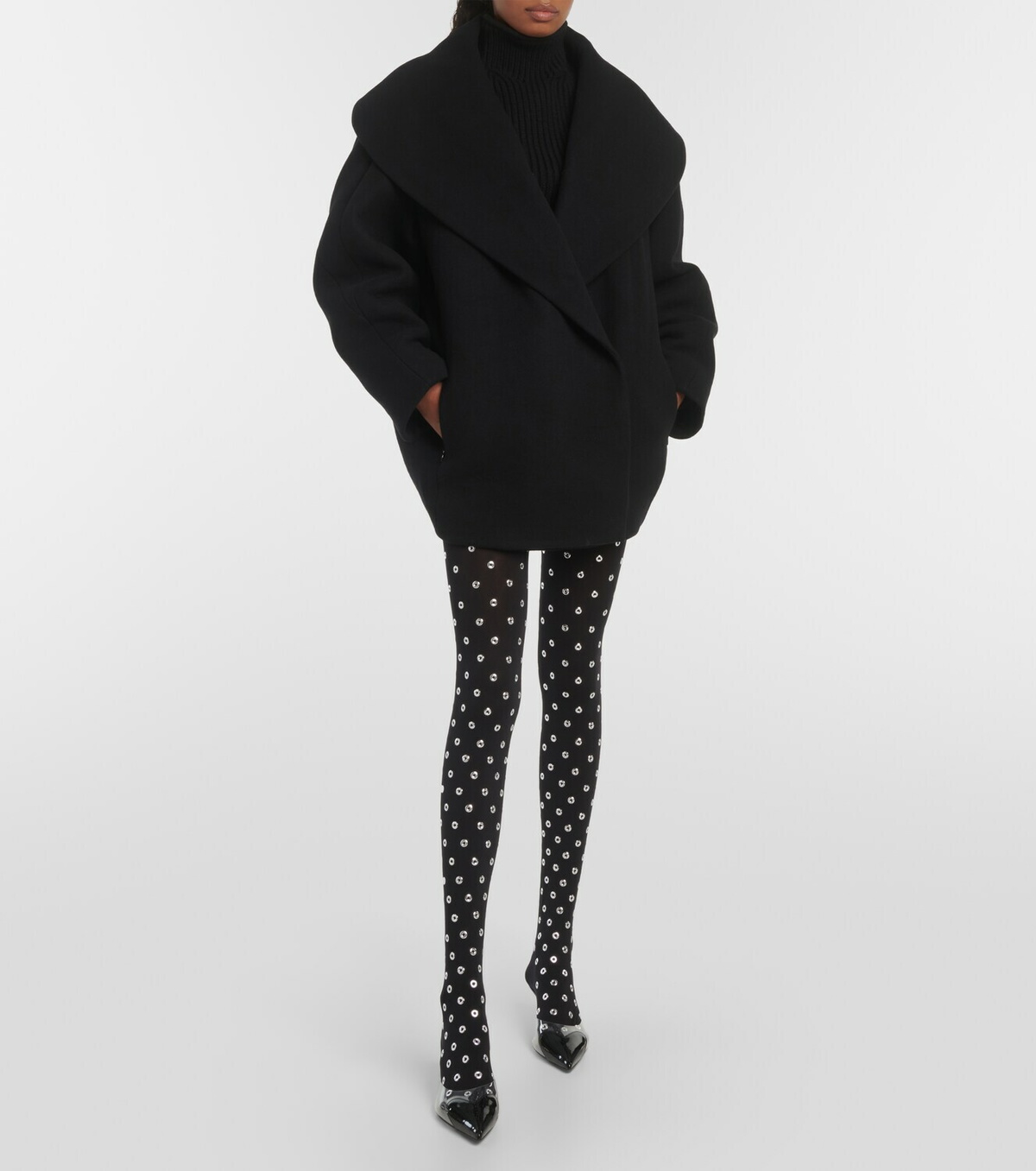 【Alaia】 Studded high-rise tights Alaïa Studded high-rise tights ALAÏA
