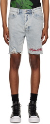 Ksubi Blue Chopper Shorts