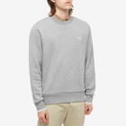 Fred Perry Authentic Men's Crew Sweat in Steel Marl