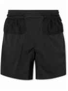 CAYL - Straight-Leg Logo-Print Ripstop and Mesh Shorts - Black