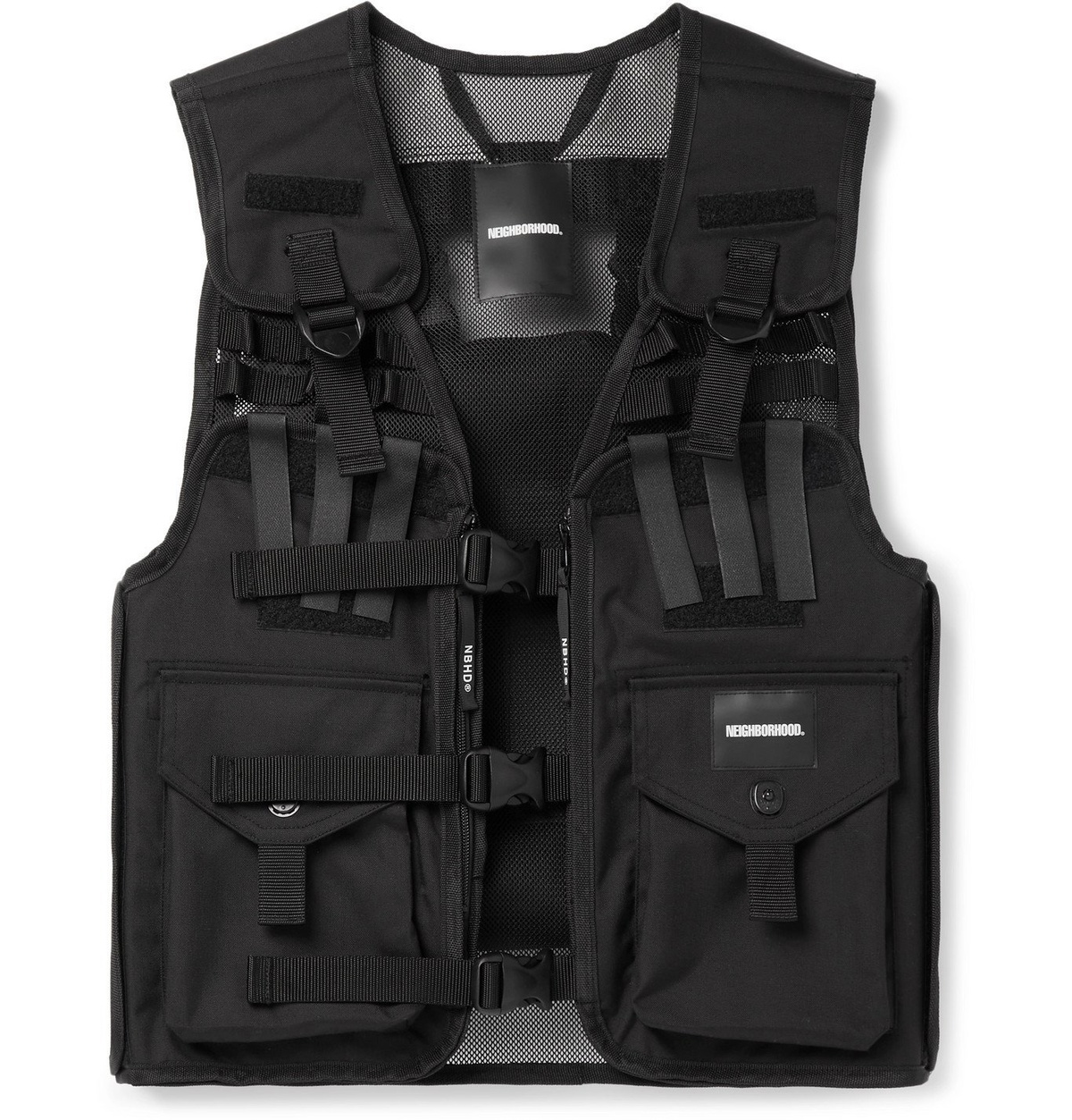 Neighborhood - Hunger Nylon and Mesh Cargo Vest - Black Neighborhood