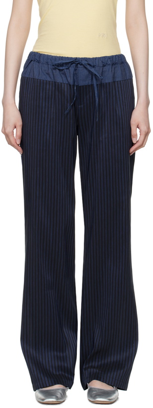 Photo: Paloma Wool Navy & Black Olga Lounge Pants