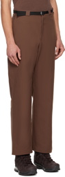 ROA Brown Cinch Strap Trousers