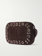 Valentino Garavani - Nellcôte Embellished Suede Messenger Bag