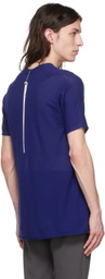 Label Under Construction Blue Cotton T-Shirt