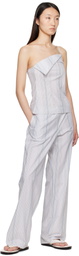 Paloma Wool Blue & White Kimoto Lounge Pants