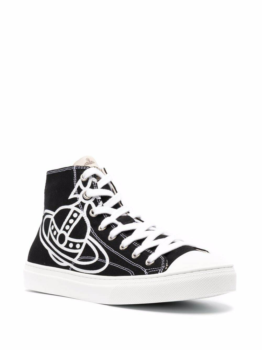 VIVIENNE WESTWOOD - High Top Plimsolls Eco Leather Sneakers