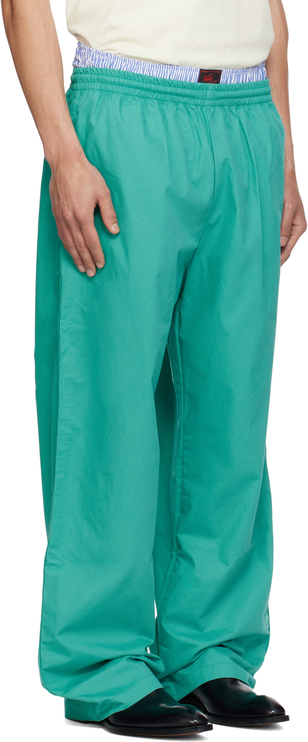 WILLY CHAVARRIA Blue Ruff Rider Track Pants
