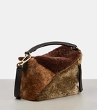 Loewe Puzzle Edge Small shearling shoulder bag