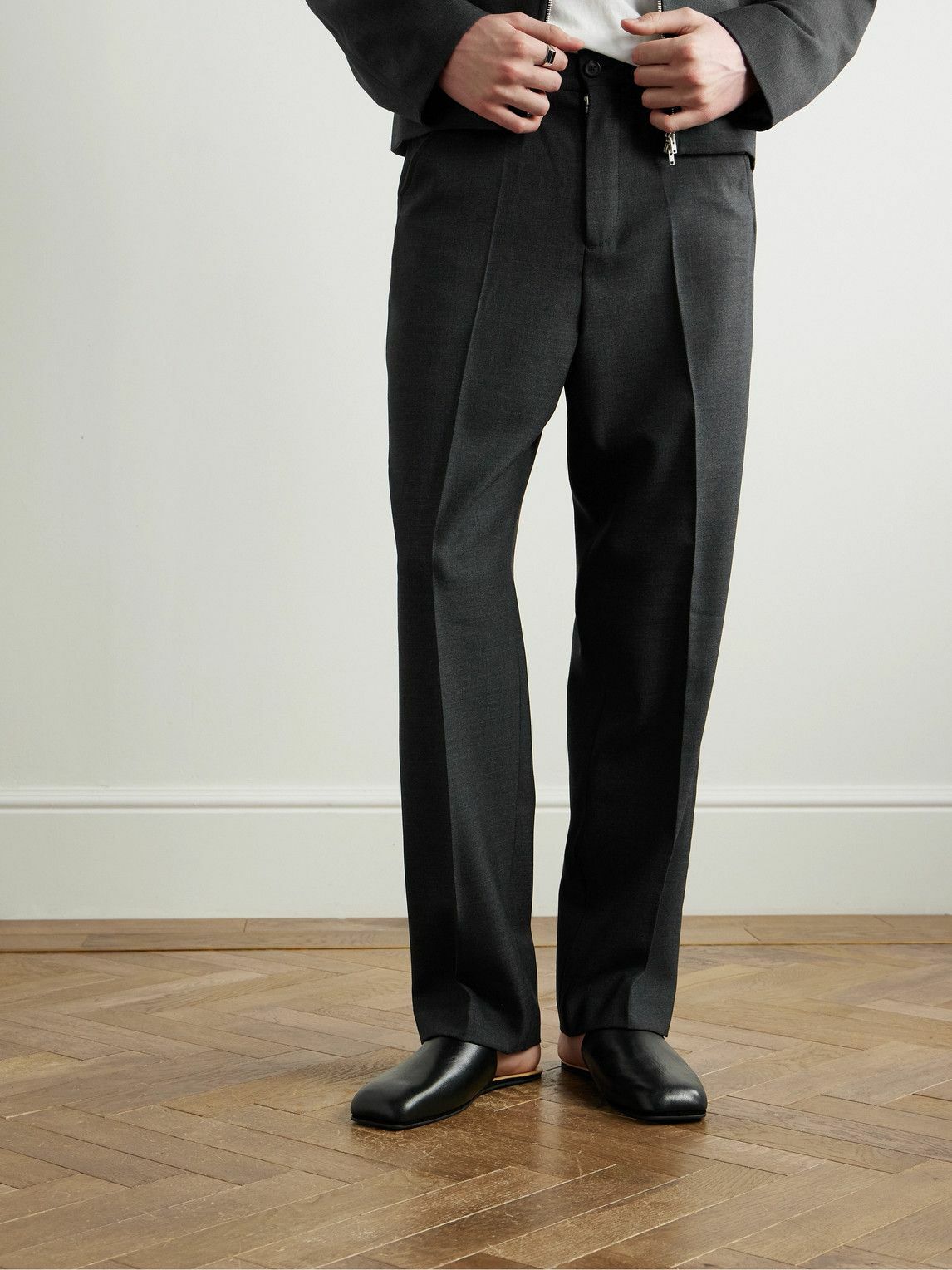 Our Legacy - Cigarr Leather Mules - Black