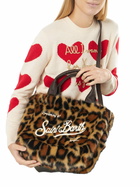 MC2 Saint Barth Furry Soft Colette Handbag With Animalier Jacquard Print