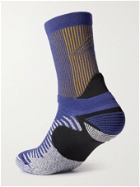 NIKE RUNNING - Trail Ribbed Stretch-Knit Socks - Purple - US 6