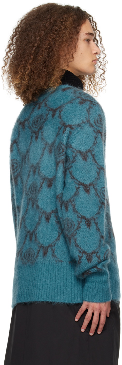 South2 West8 Blue V-Neck Sweater