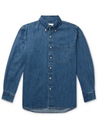 ADSUM - Button-Down Collar Denim Shirt - Blue