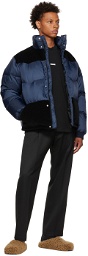 Marni Navy Quilted Down Jacket