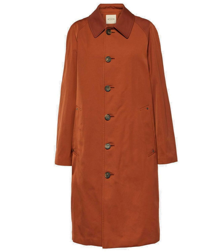 Photo: Tod's Oversized cotton-blend raincoat
