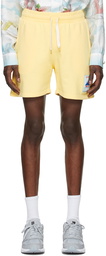 Casablanca Yellow 'Soleil Levant' Patch Shorts