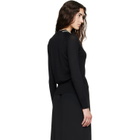 Simone Rocha Black Classic Merino Silk Cardigan