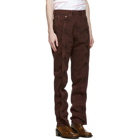 Y/Project Brown Twisted Seam Jeans