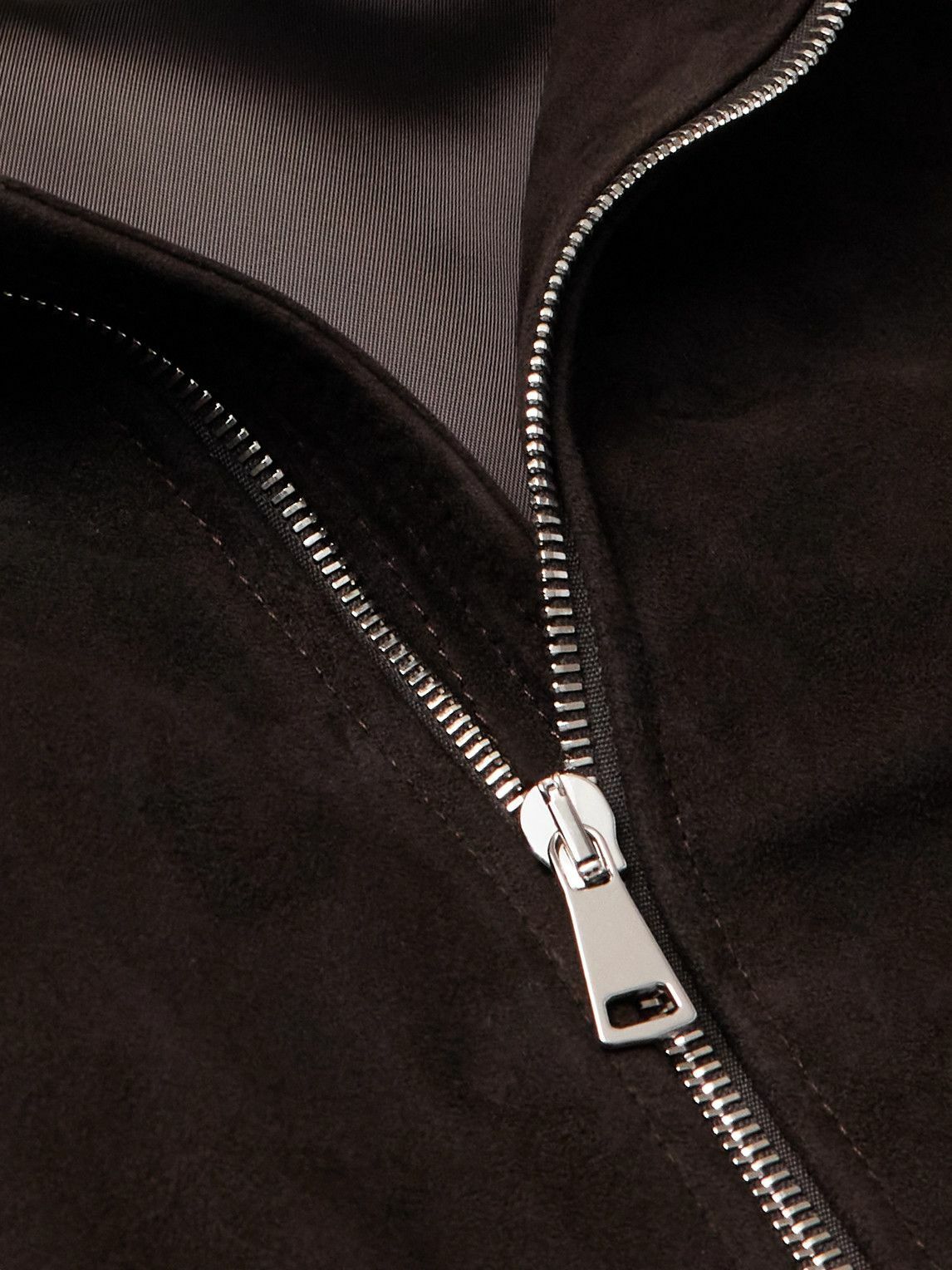 Kingsman - Suede Bomber Jacket - Brown