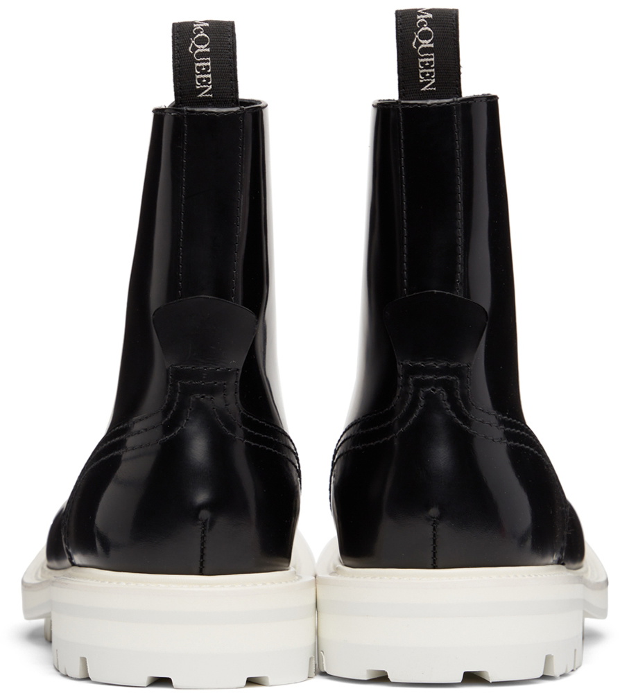 Alexander McQueen Black Liquid Chelsea Boots Alexander McQueen | Tread chelsea boots | Savannahs main image 3