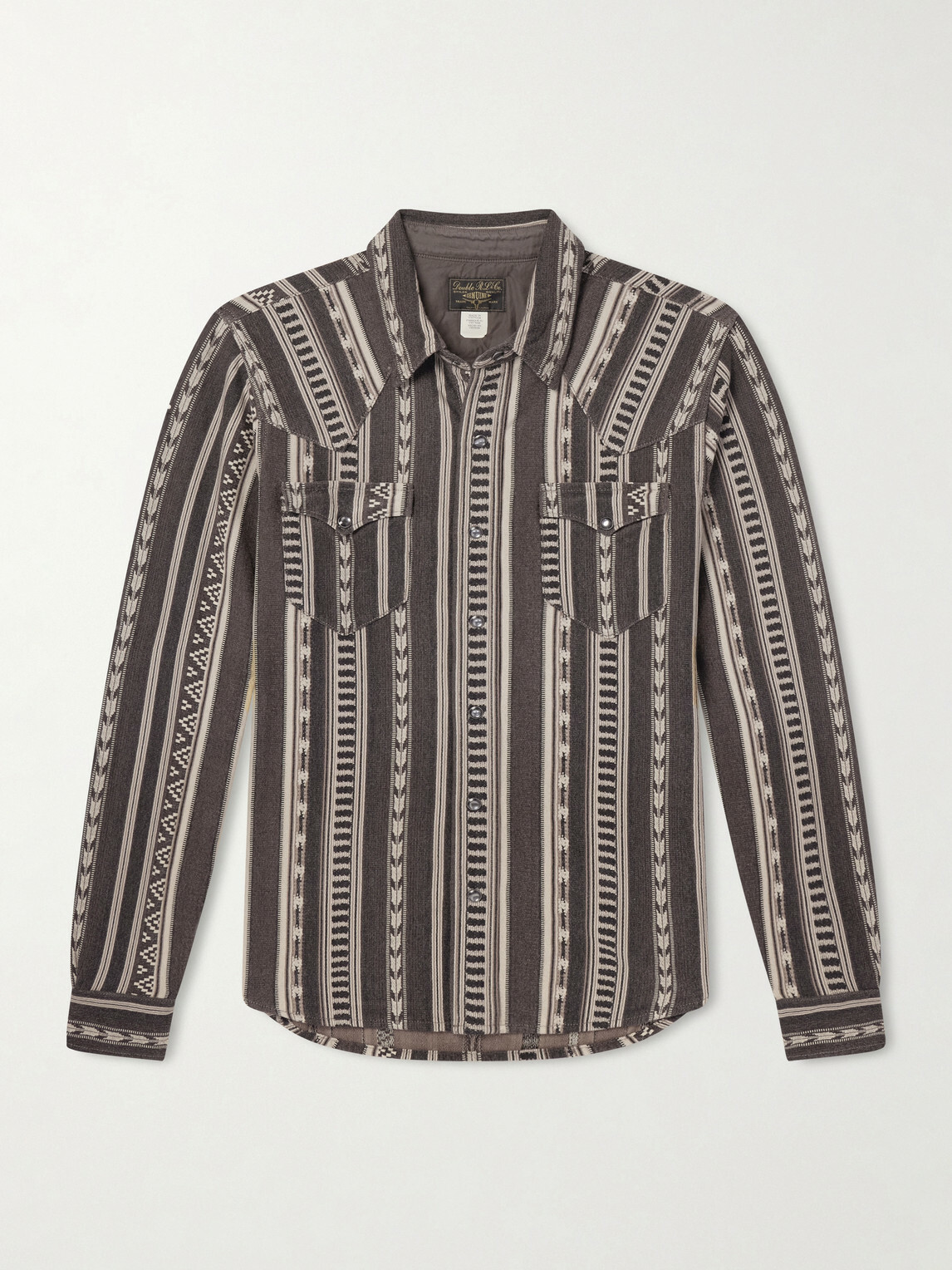 RRL - Cotton-Jacquard Overshirt - Brown