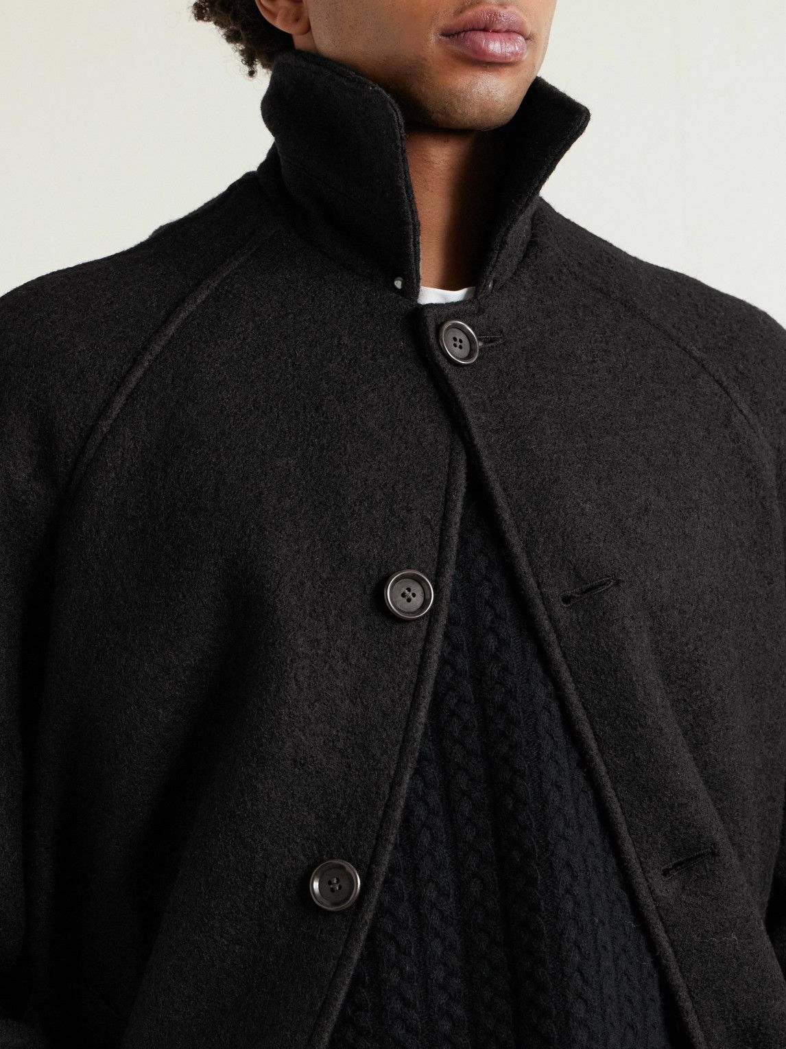 Oliver Spencer - Arnold Wool Coat - Black