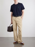 LOEWE - Anagram-Embroidered Cotton-Jersey T-Shirt - Blue