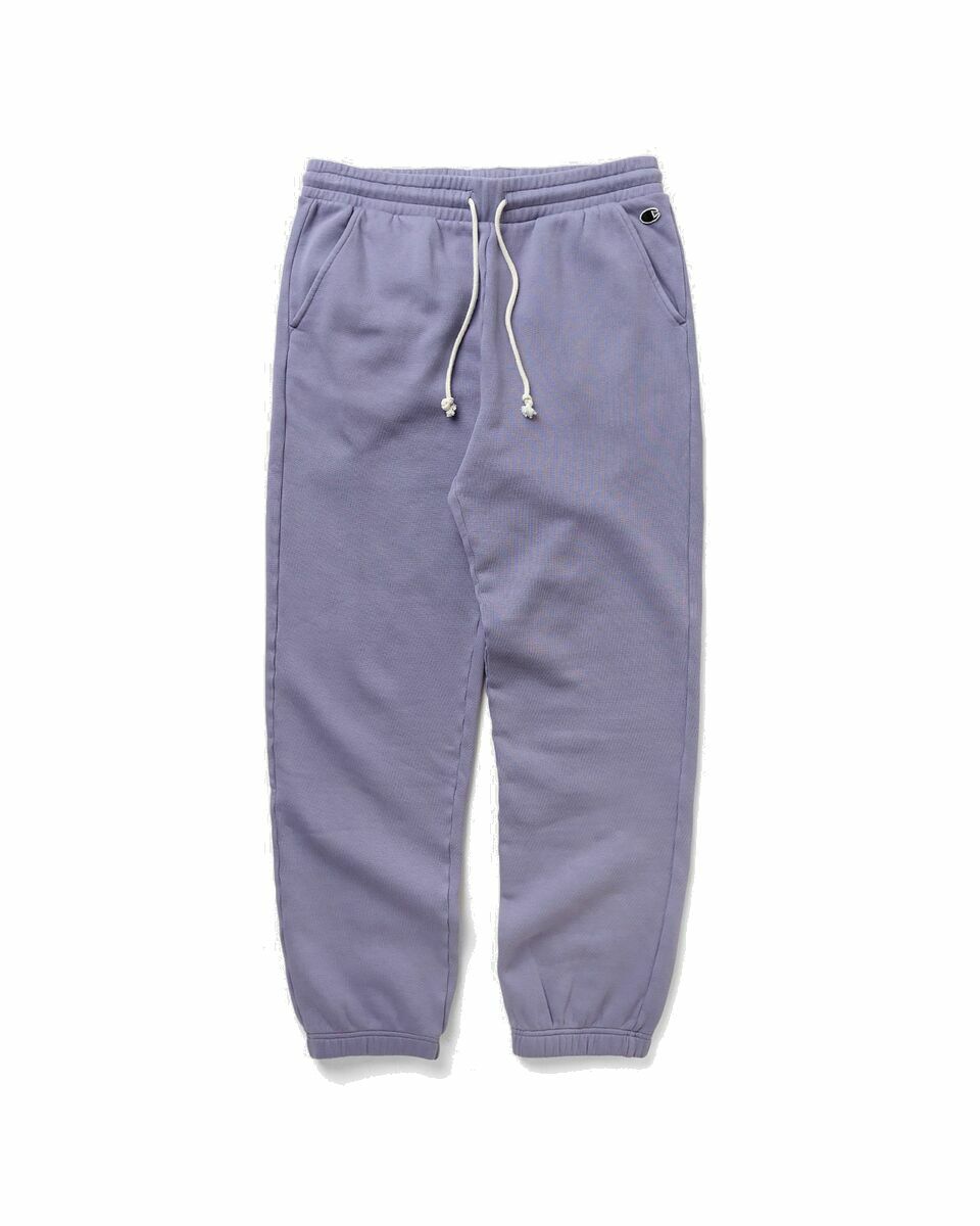 Photo: Champion Elastic Cuff Pants Purple - Mens - Sweatpants