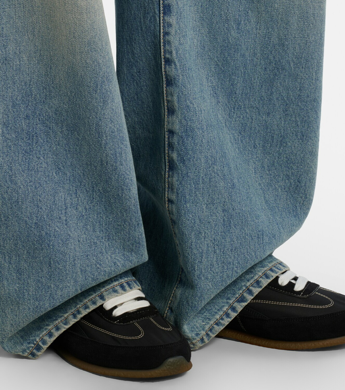 McQueen EC1 suede-trimmed sneakers