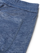 TOM FORD - Tapered Velour Sweatpants - Blue