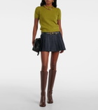 Souliers Martinez Riana leather knee-high boots