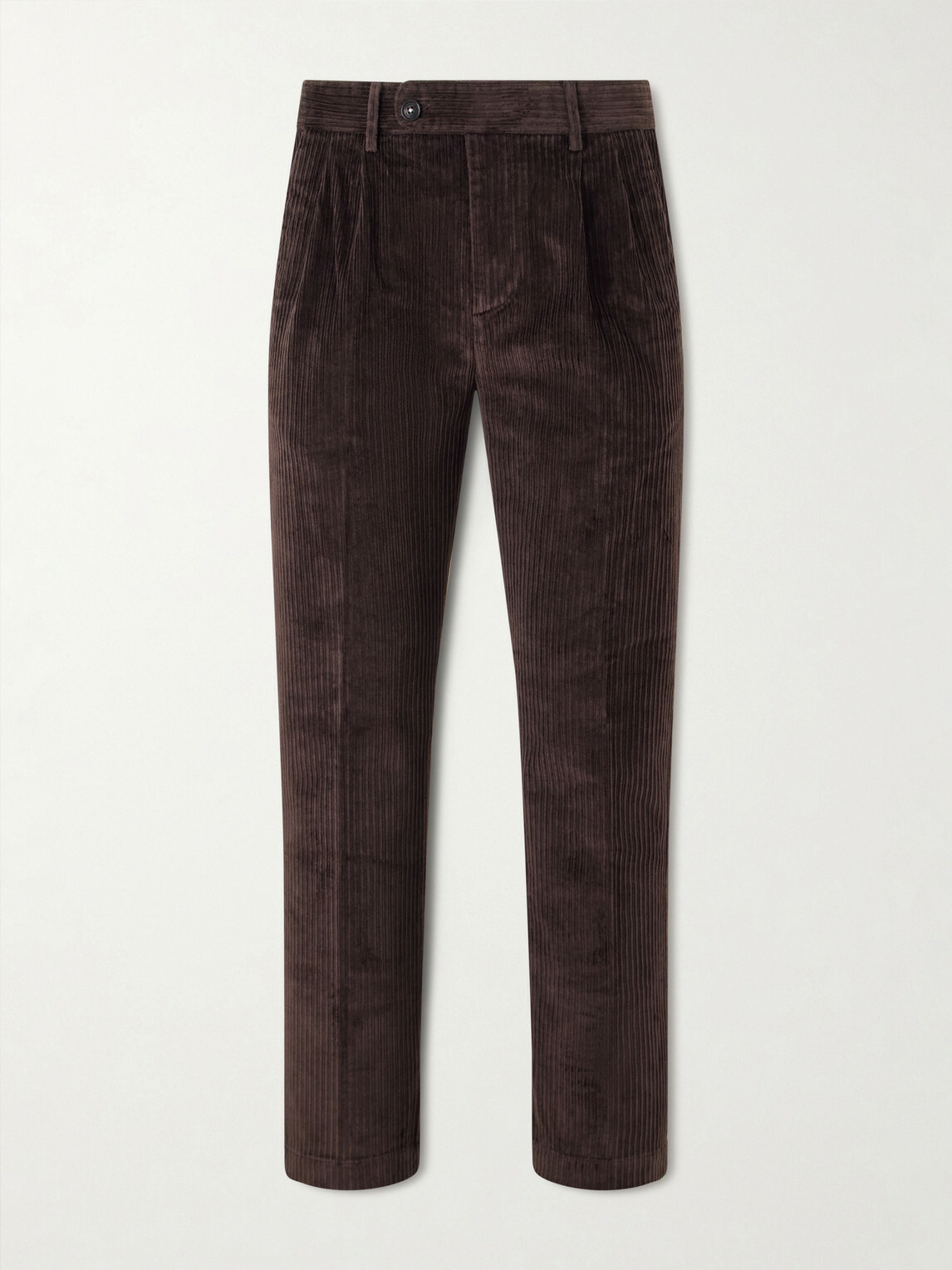 Massimo Alba - Strallo02 Straight-Leg Cotton-Blend Corduroy Trousers - Brown