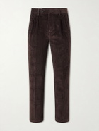Massimo Alba - Strallo02 Straight-Leg Cotton-Blend Corduroy Trousers - Brown