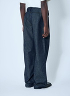 Mugler Belted Denim Jeans