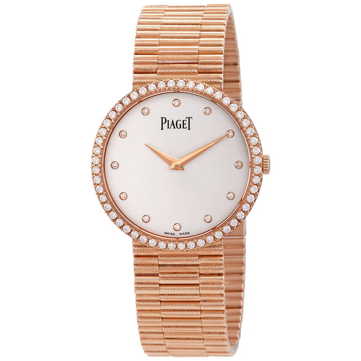 Photo: Piaget Altiplano Traditional Hand Wind Diamond Silver Dial Ladies Watch G0A37046