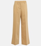Loewe - Mid-rise wool-blend pants