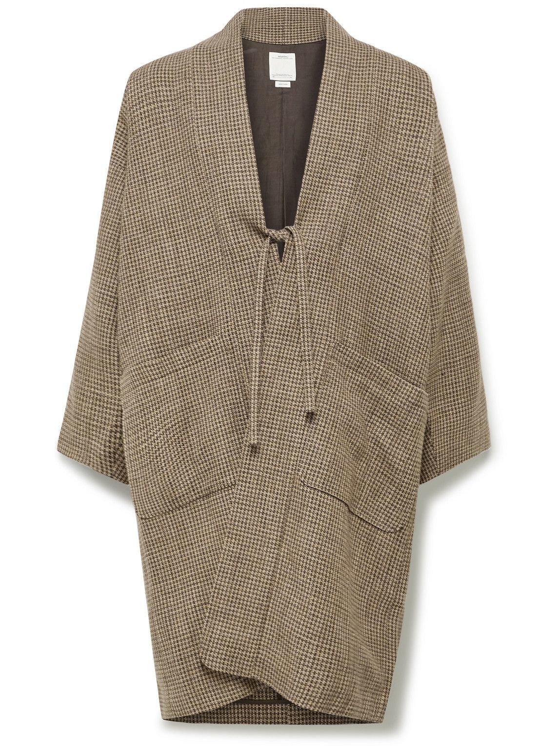 Visvim - Oversized Wool, Linen and Silk-Blend Tweed Coat - Brown 