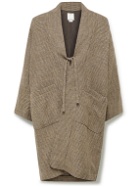 Visvim - Oversized Wool, Linen and Silk-Blend Tweed Coat - Brown