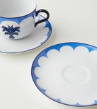 Aquazzura Casa Jaipur set of 2 teacups and saucers
