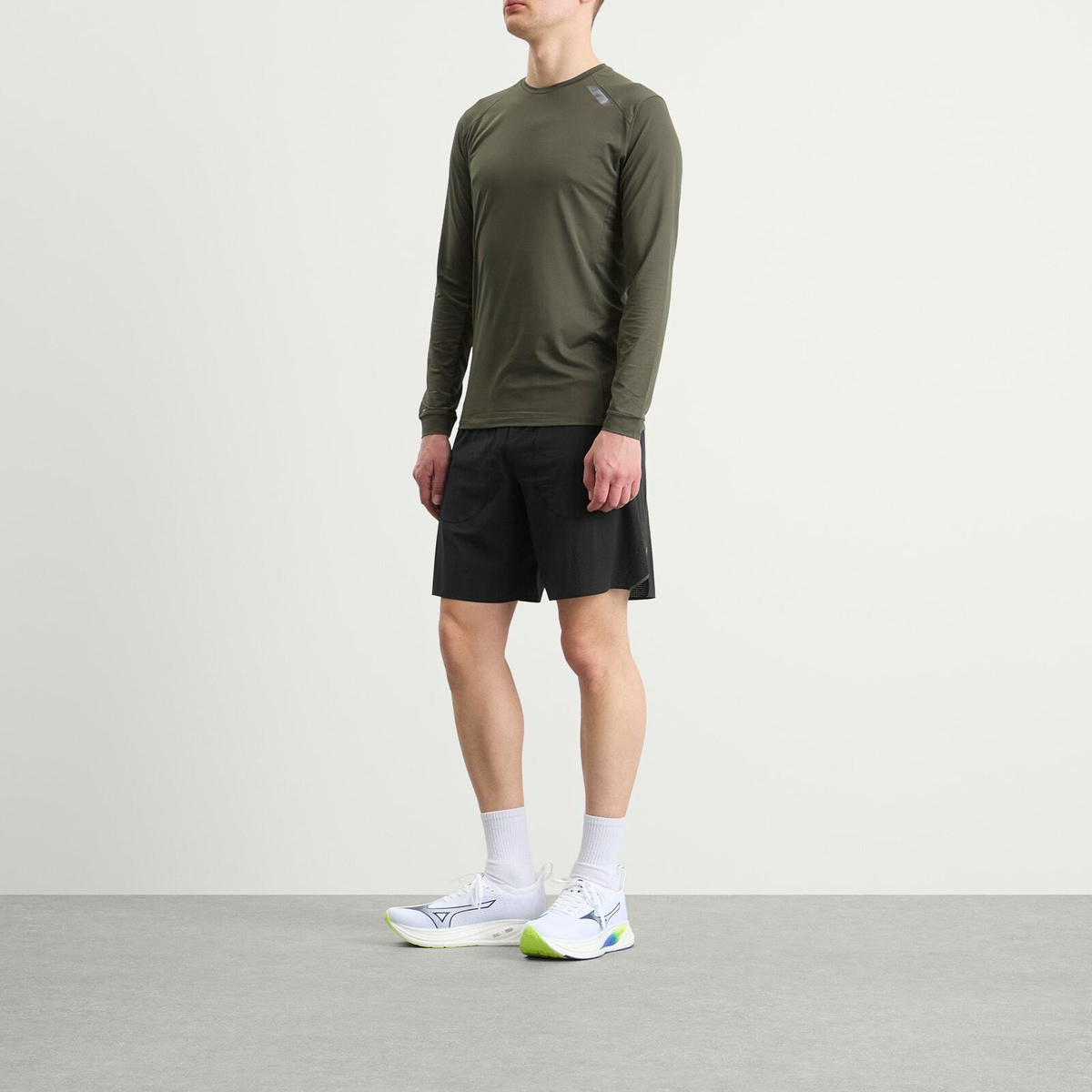 SOAR Men's Long Summer Shorts in Black