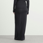 SKIMS Women's Sheer Modal Long Skirt in Onyx