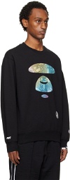 AAPE by A Bathing Ape Black Holographic Sweatshirt